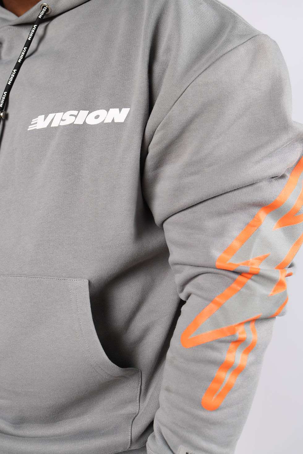 Thumbnail: VISION ENERGY HOODIE GREY/ORANGE