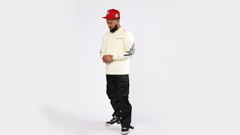 Thumbnail: VISION ENERGY 3M  L/S TEE BLACK/RED/CREAM