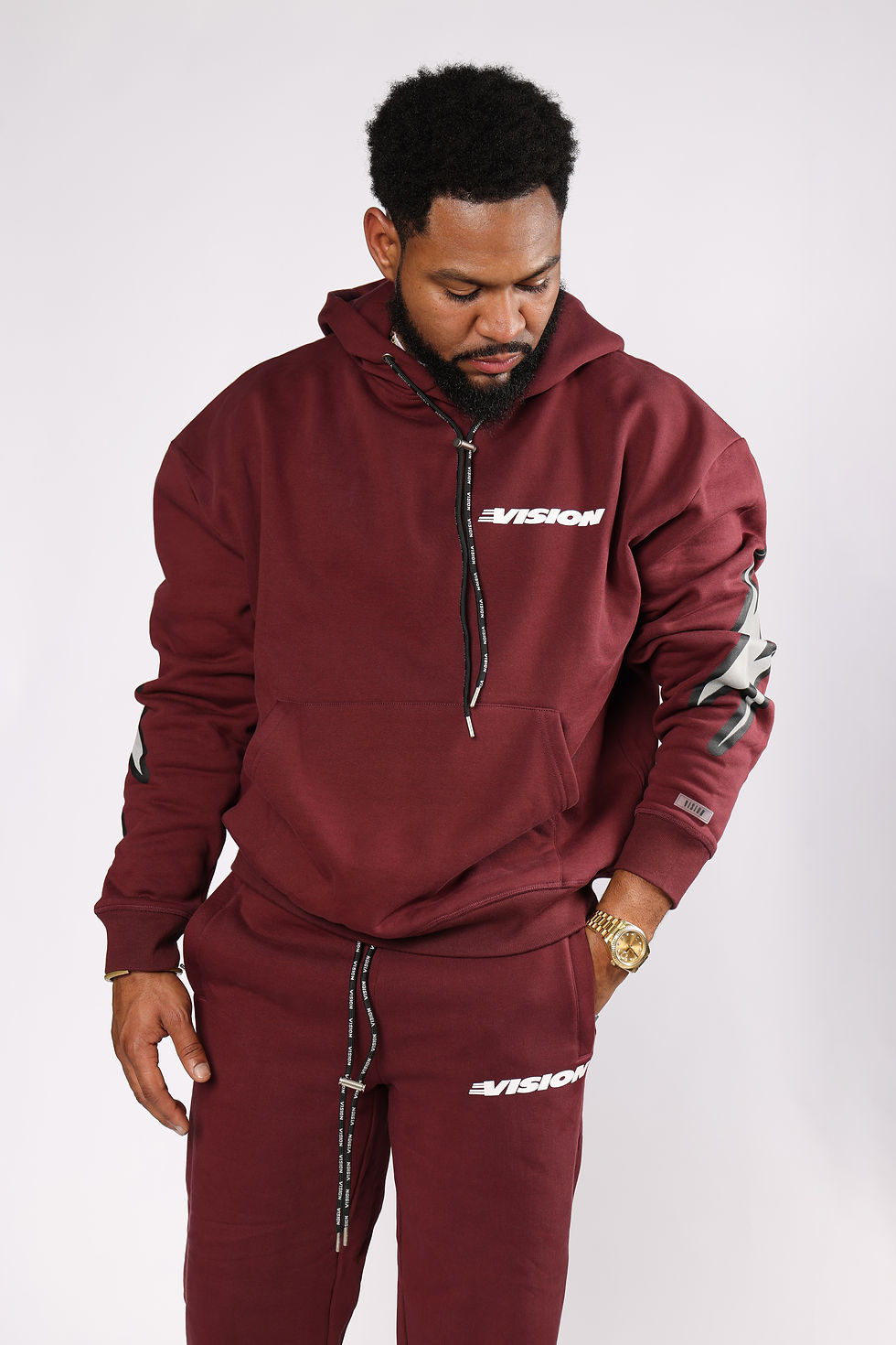 Thumbnail: VISION ENERGY HOODIE BURGUNDY