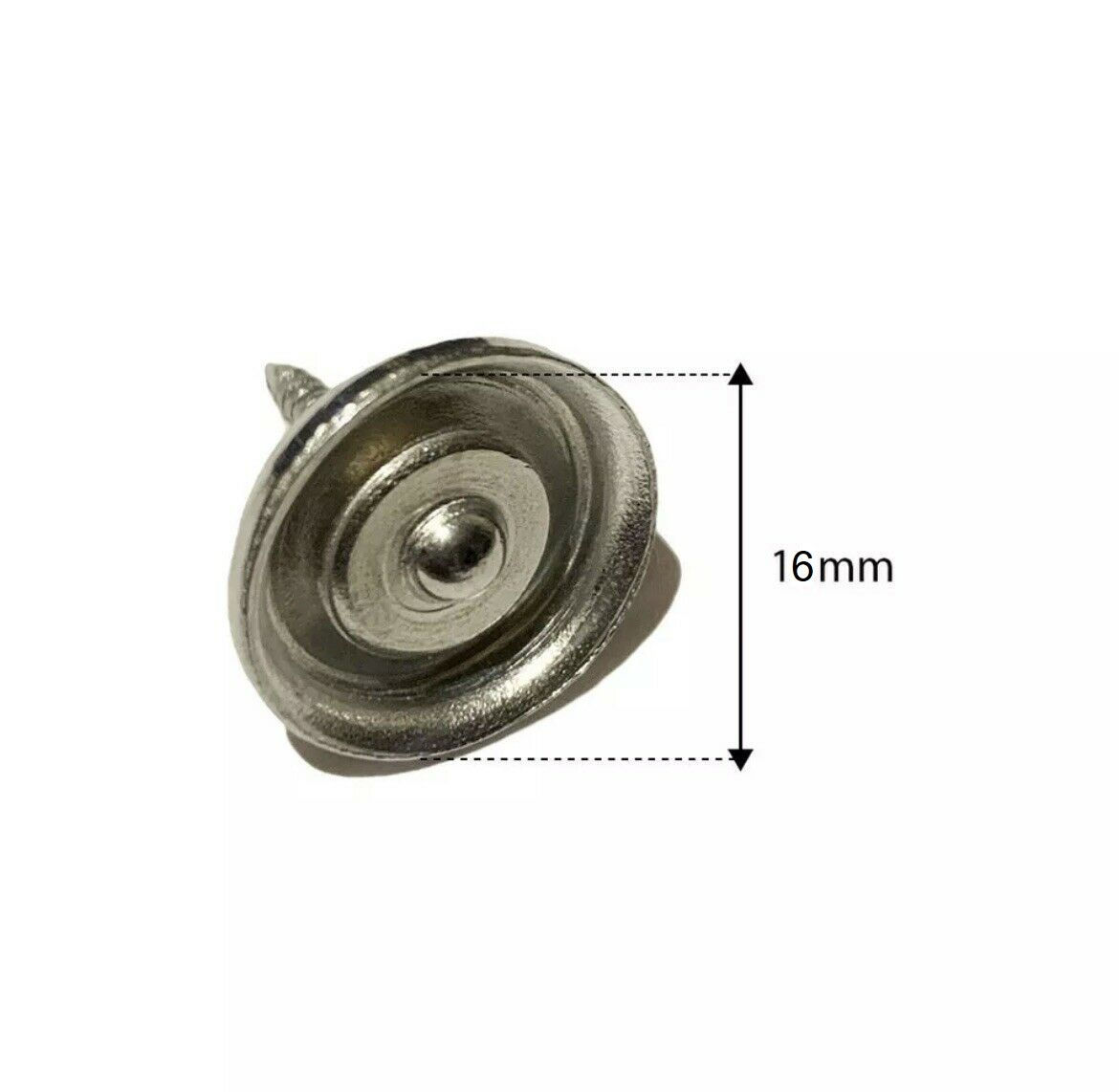 30/12 mm Serrated Nail Back Button & Top (BOX OF 1000)