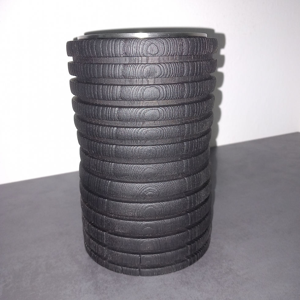 Weinkühler Esche, geflammt