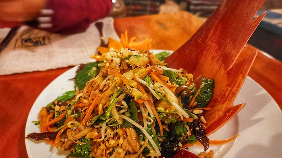 1. Banana’s Flower Salad with Chicken