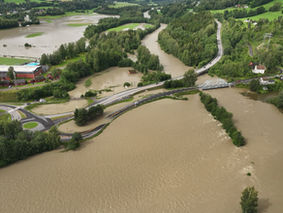 Flom i Gausa og uværet "Hans"