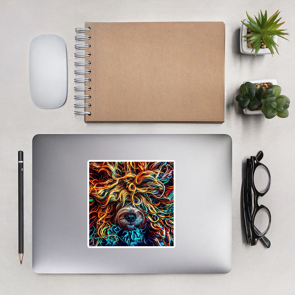 Thumbnail: Twist & Shout: The Tangled Rainbow Pooch Sticker!