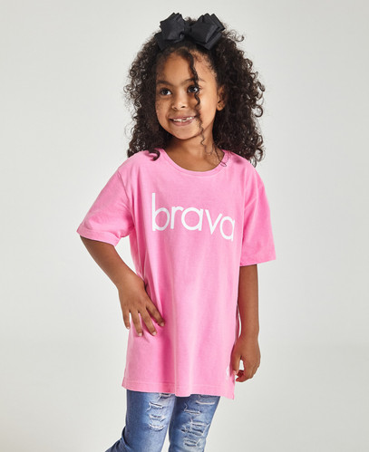 camiseta brava rosa