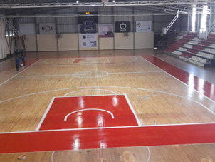 Pavilhão do CAB preparado para as competições