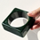 Thumbnail: Geometric Square Green Chunky Resin Bangle