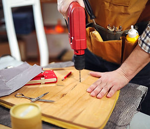 Trades person doing home renovations