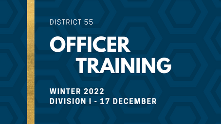It's Winter Officer Training!