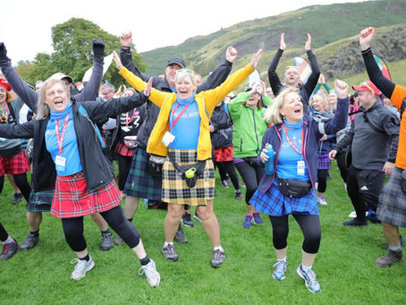 Taking on the Kiltwalk to raise funds for the RAF Association