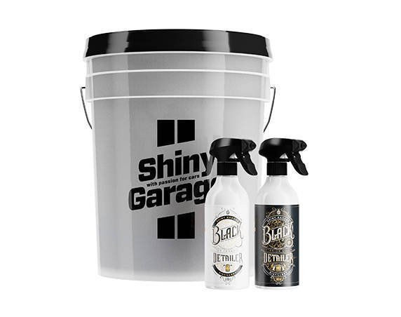 Miniatura: Shiny Garage Tampa preta  balde de lavagem 20l