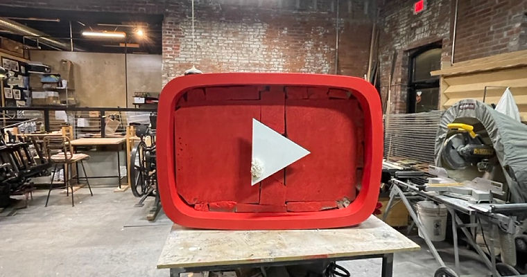 astronomical ink custom built. 3d fixture YouTube TV NFL Draft Kansas City Missouri muralists