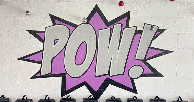 astronomical ink custom hand-painted mural pow martial arts studio Kansas City missouri muralists