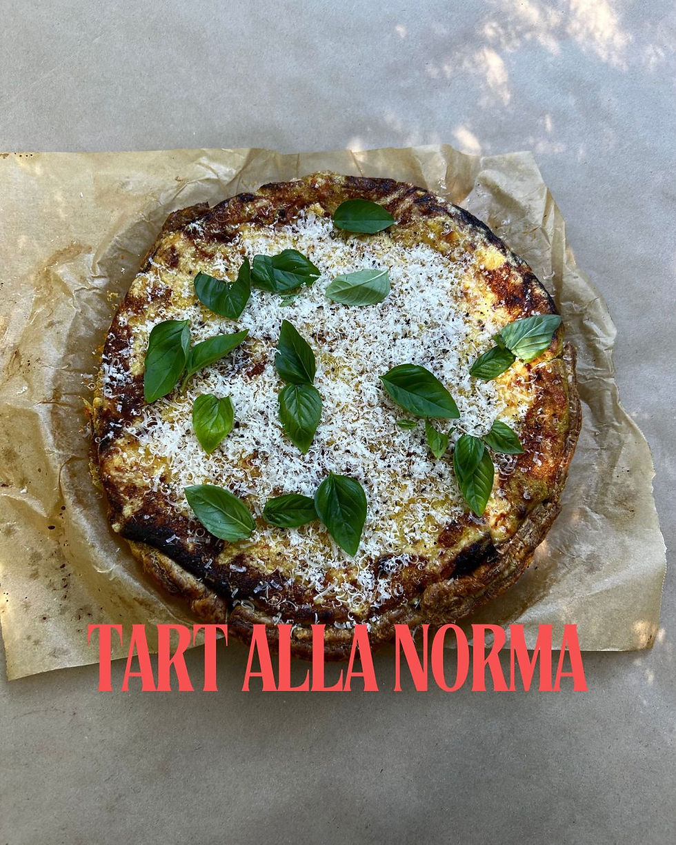 Eggplant & Ricotta Tart