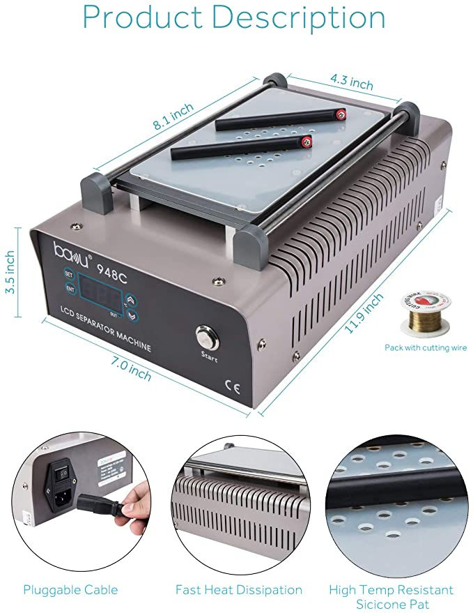 Miniatura: Plancha de calor Baku Bk-948C