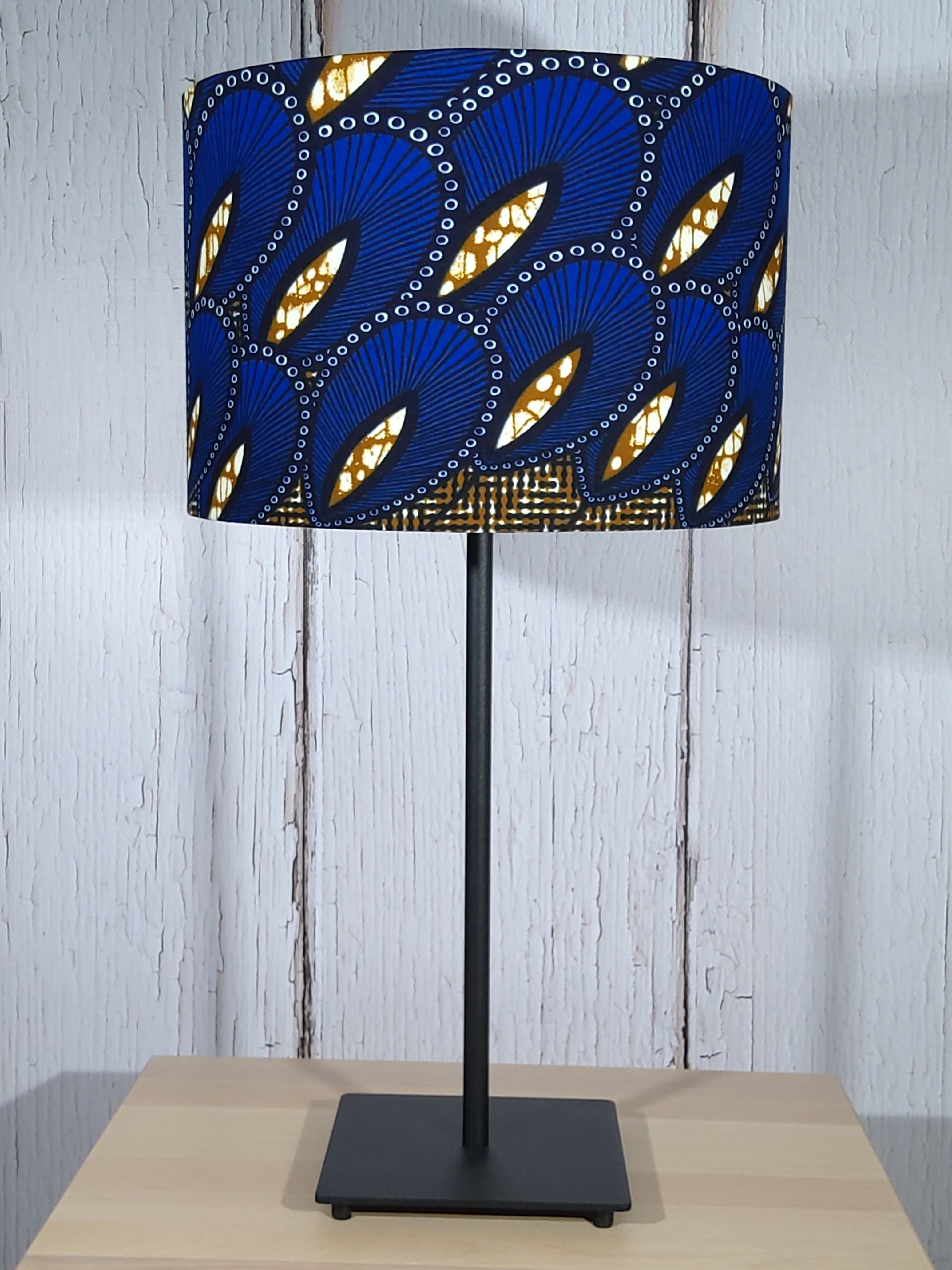 Lampe sur pied tissu wax