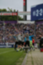 BW Lohne im Spiel gegen VFL Osnabrück, Jubelbild der Bank von BW Lohne