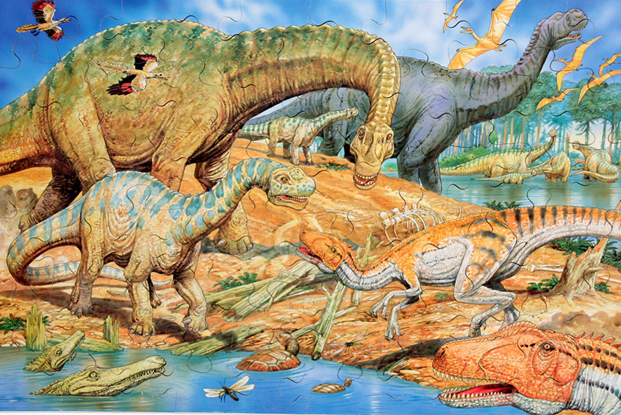 Just Jigsaws Dinosaurs jigsaw puzzle by grovely puzzles
