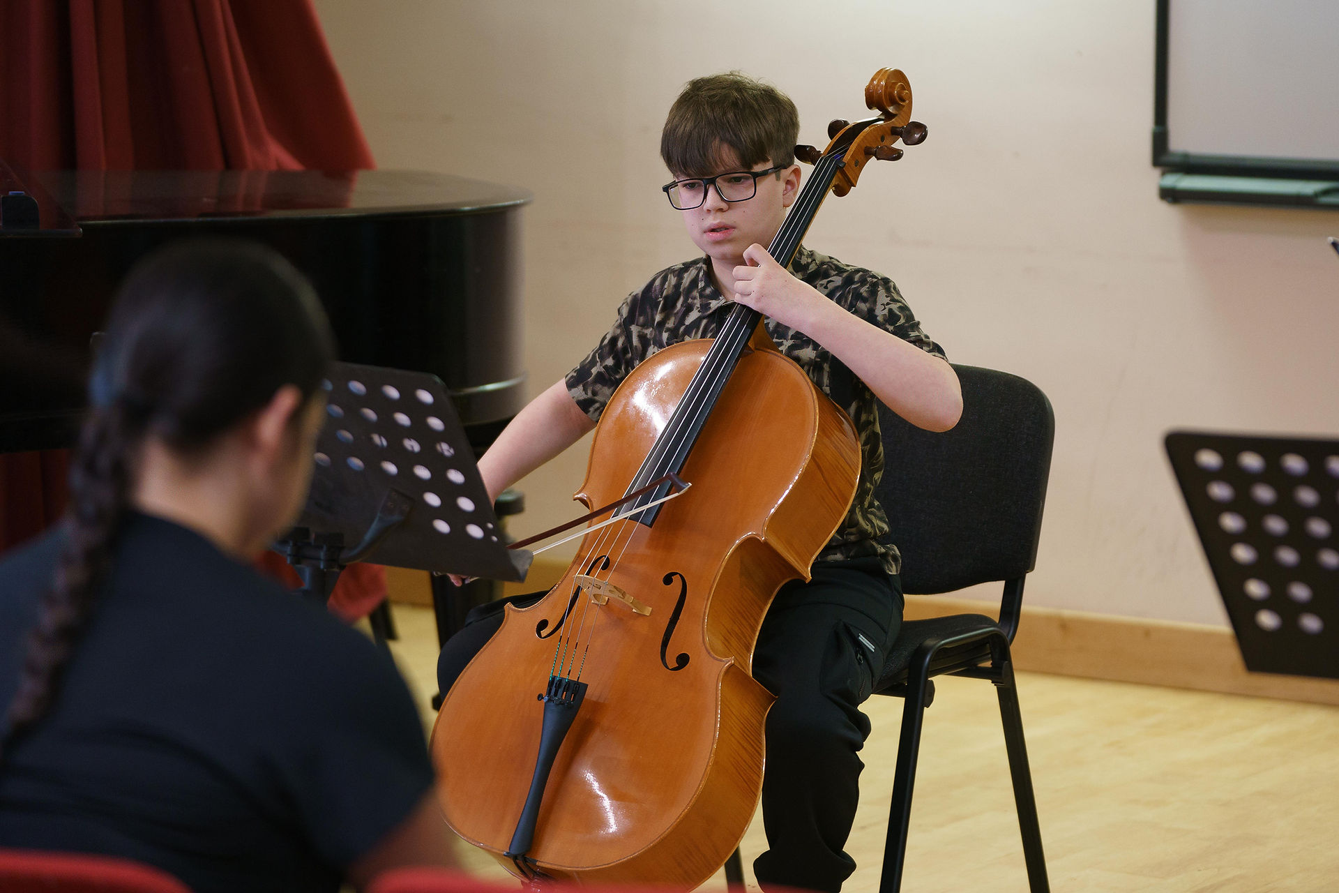 The Firs (Elgar's Birthplace) was the venue for the Elgar Festival Young Strings Masterclass event t