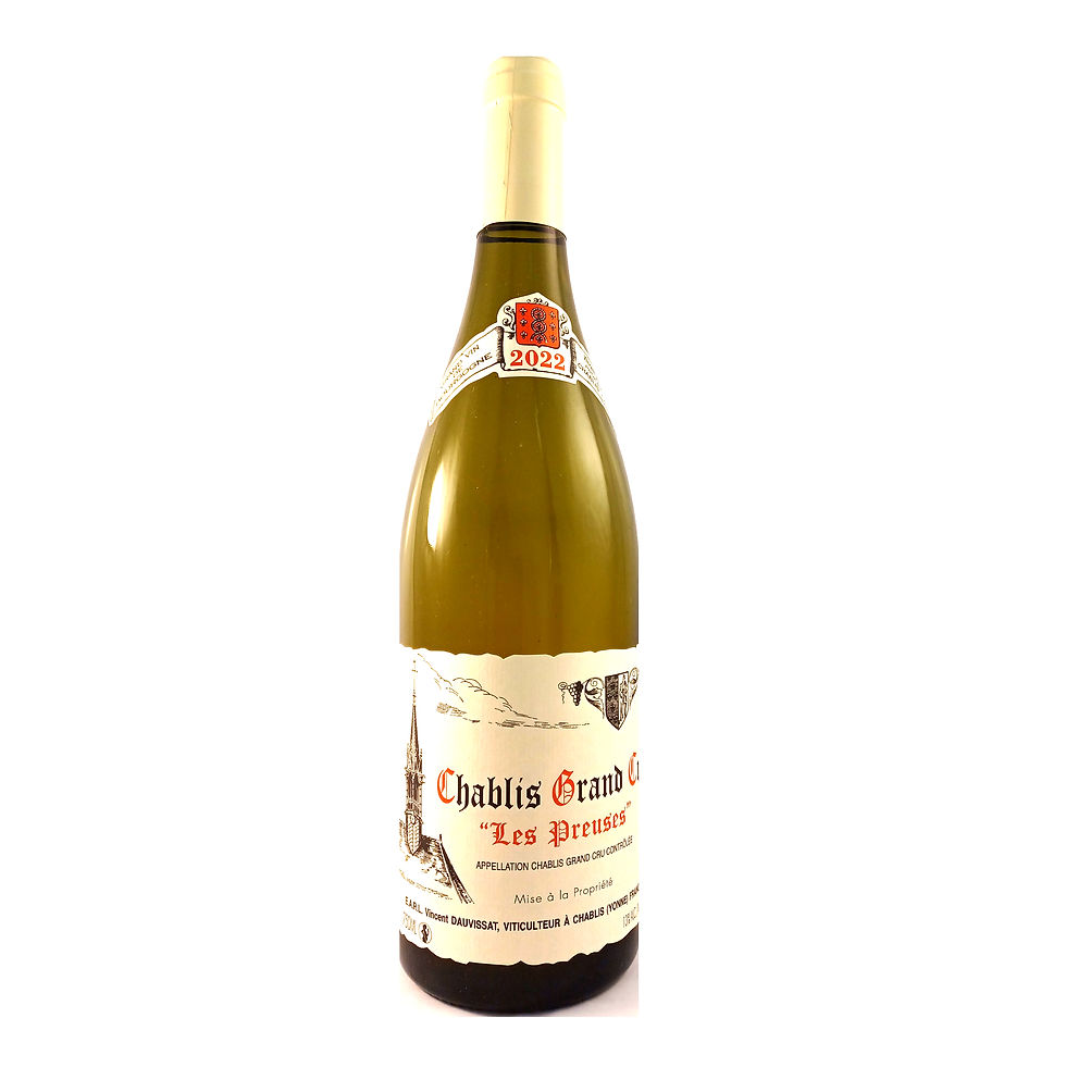 シャブリ・グラン・クリュ・レ・プルーズ 2022 VINCENT DAUVISSAT ヴァンサン・ドーヴィサ