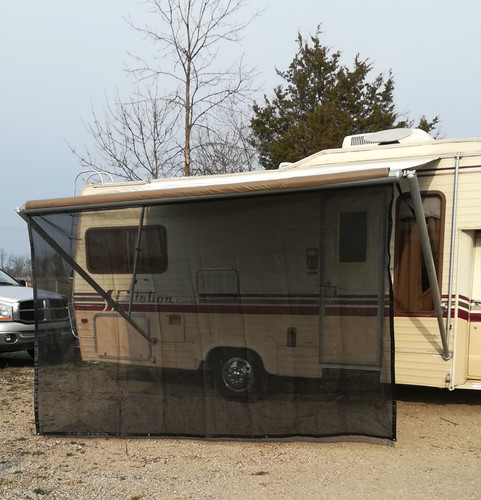 Shade Rv Cover 70% Black Knit RV Awning Shade Cover | sousaindustrial