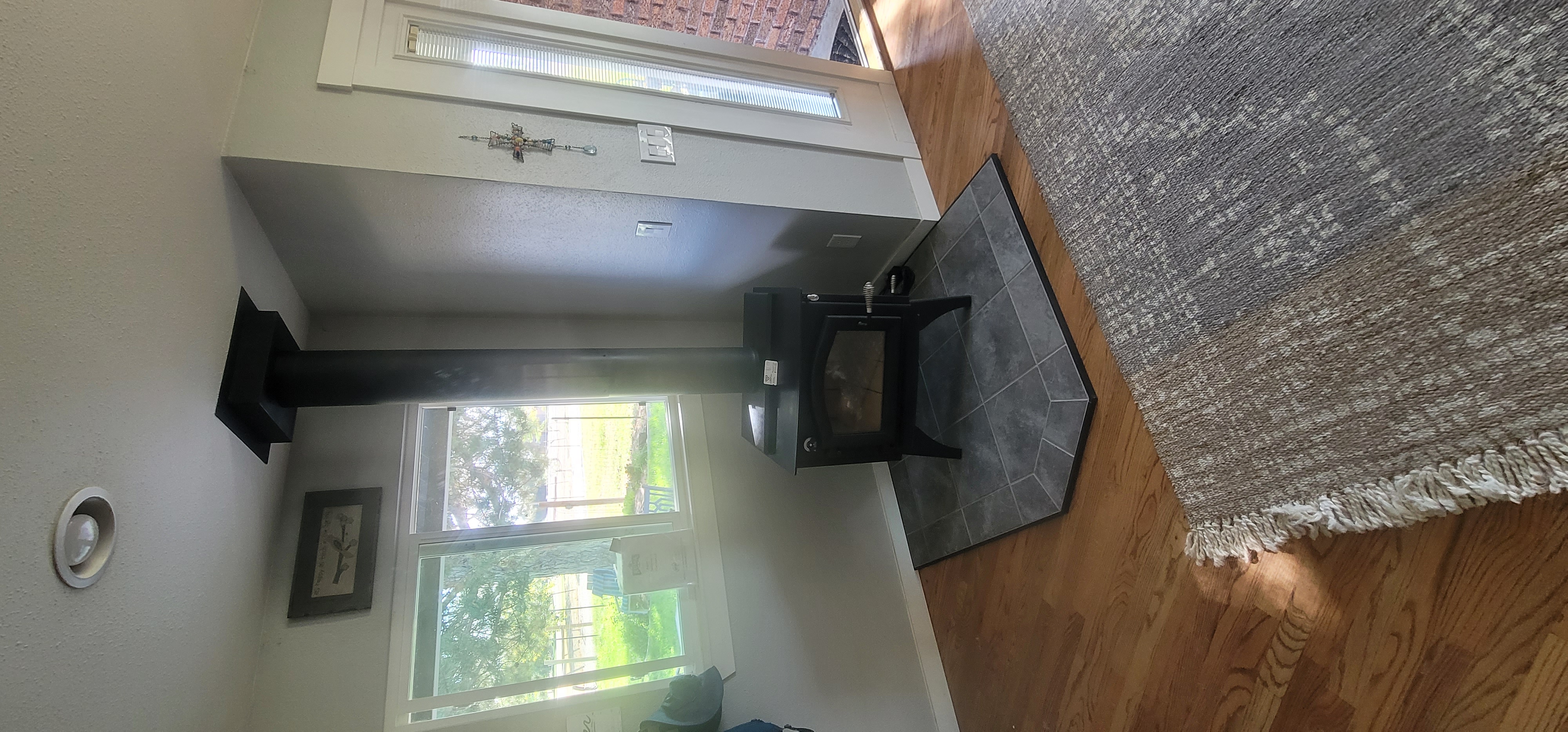 Kuma wood stove installed by Idaho Chimney Life