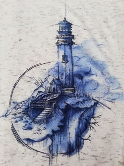 Mischtechnik Aquarell Filigran