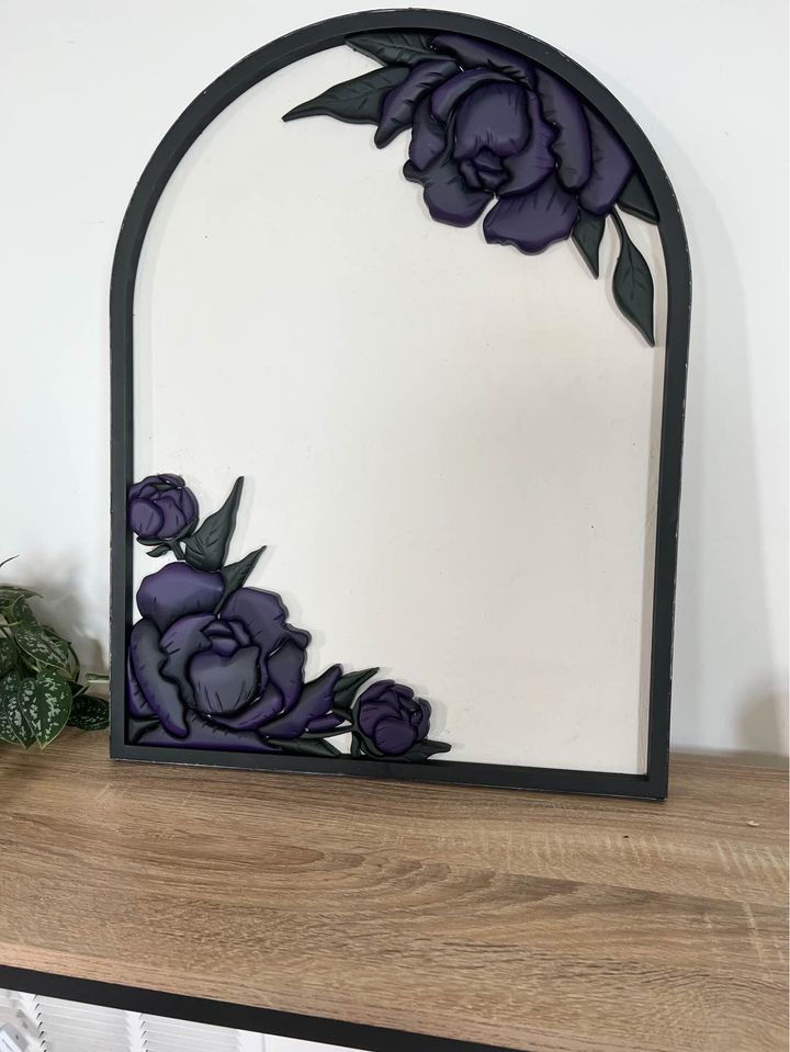 Arched Floral Sign