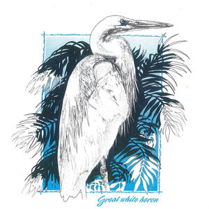 White Heron T-shirt Design