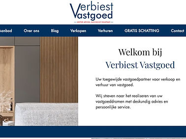 Verbiest Vastgoed website