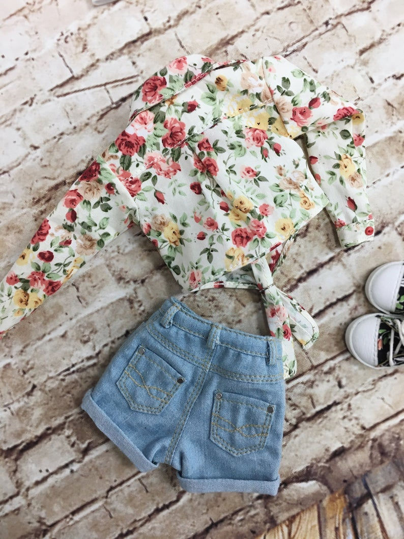 Thumbnail: MSD bjd denim shorts for Minifee