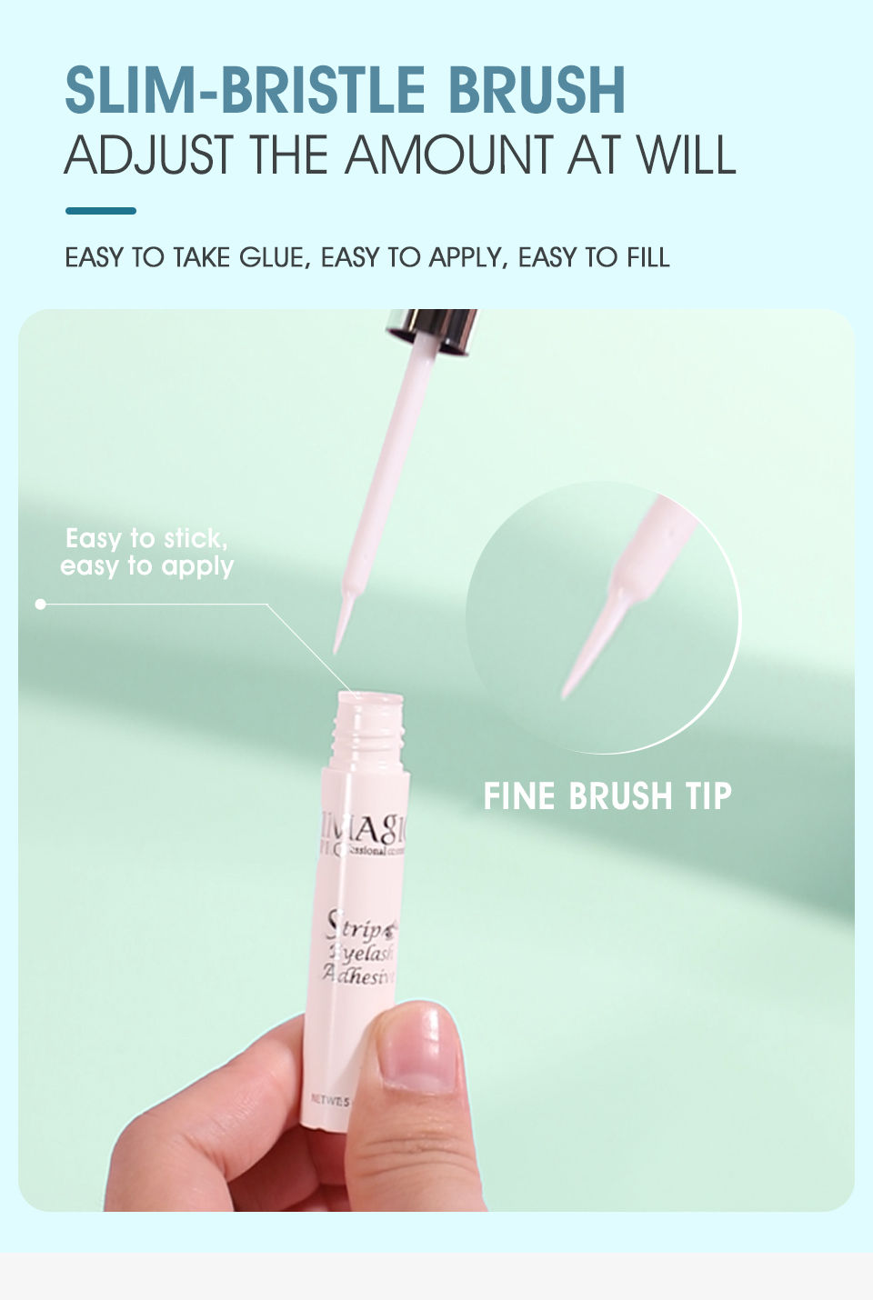 Thumbnail: IMAGIC 5ml False Eyelash Extension Glue Waterproof Fast Dry Long Lasting Strong 