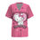 Thumbnail: Women's T Shirt V Neck Tops Hello Kitty print Shirt Pocket Women Hospital T Shir