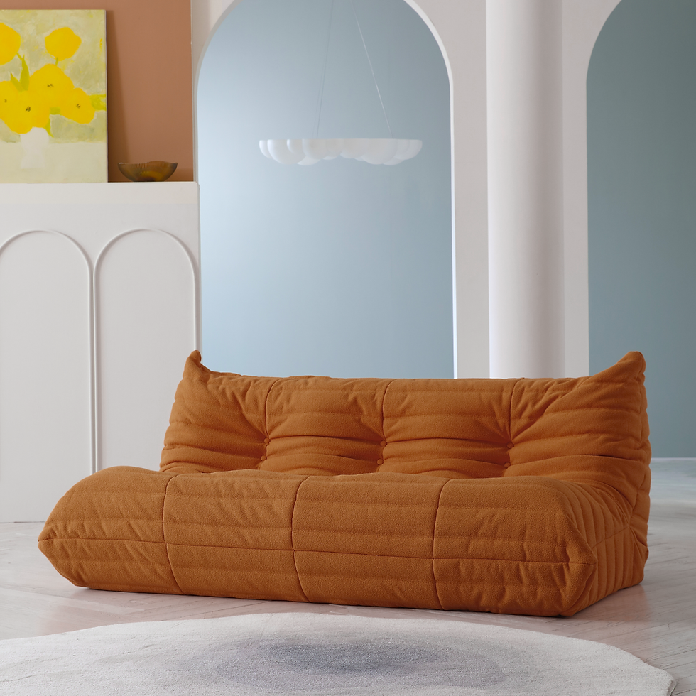 Thumbnail: Teddy Fabric Bean Bag Sofas Comfy Lazy Floor Sofa Couch Soft Lounge Chairs Foam-