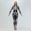 Thumbnail: [You're My Secret] Cosplay Zombie Scary Skeleton Printed Bodysuit Halloween Part