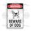 Thumbnail: Beware of Dog Metal Sign Rottweiler GSD Golden Beagle Bulldog Pit Bull Poodle Bu