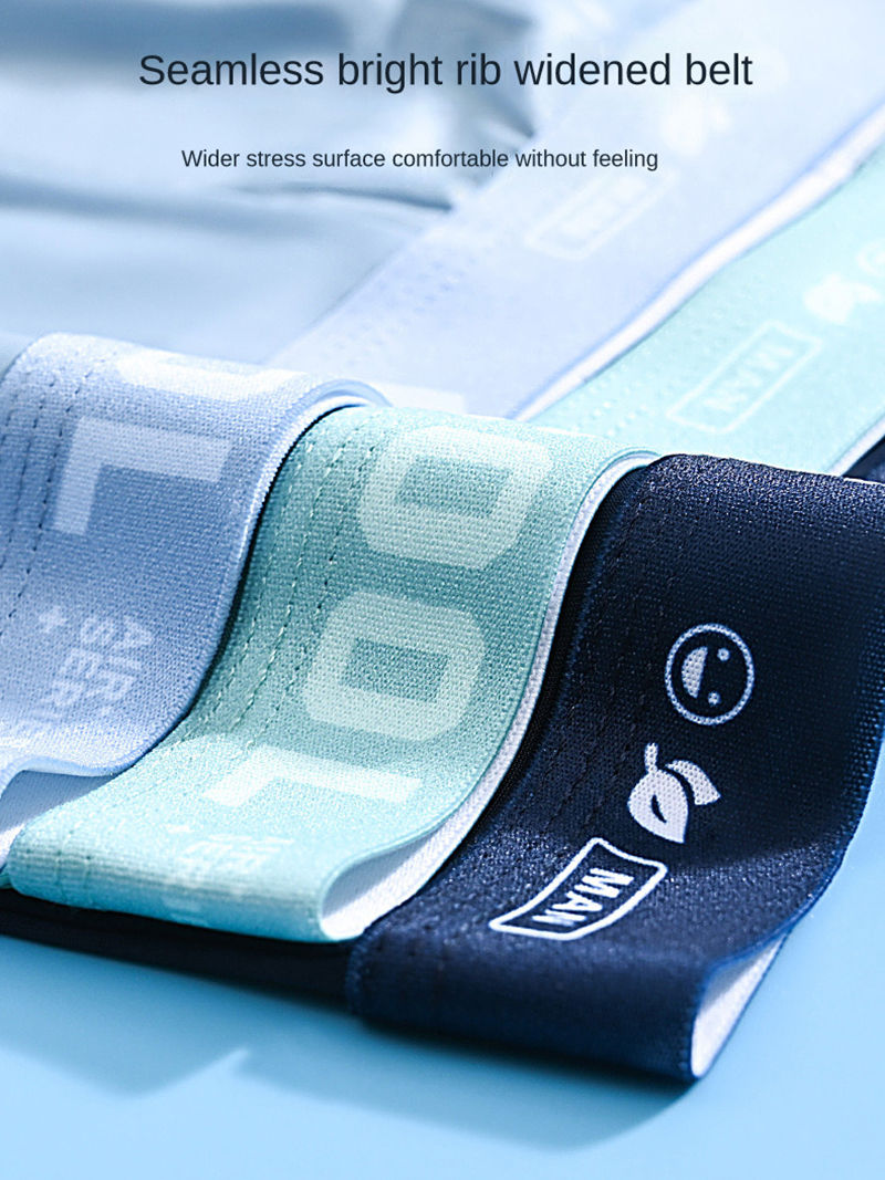 Thumbnail: Boxers Ice Silk Man Underwear Graphene Men Underpants Breathable Comfortable Men