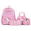 Thumbnail: Kids Backpack Hello Kitty Kuromi Anime Print 4PCS Set for Girls 3-6 Years Old Pe