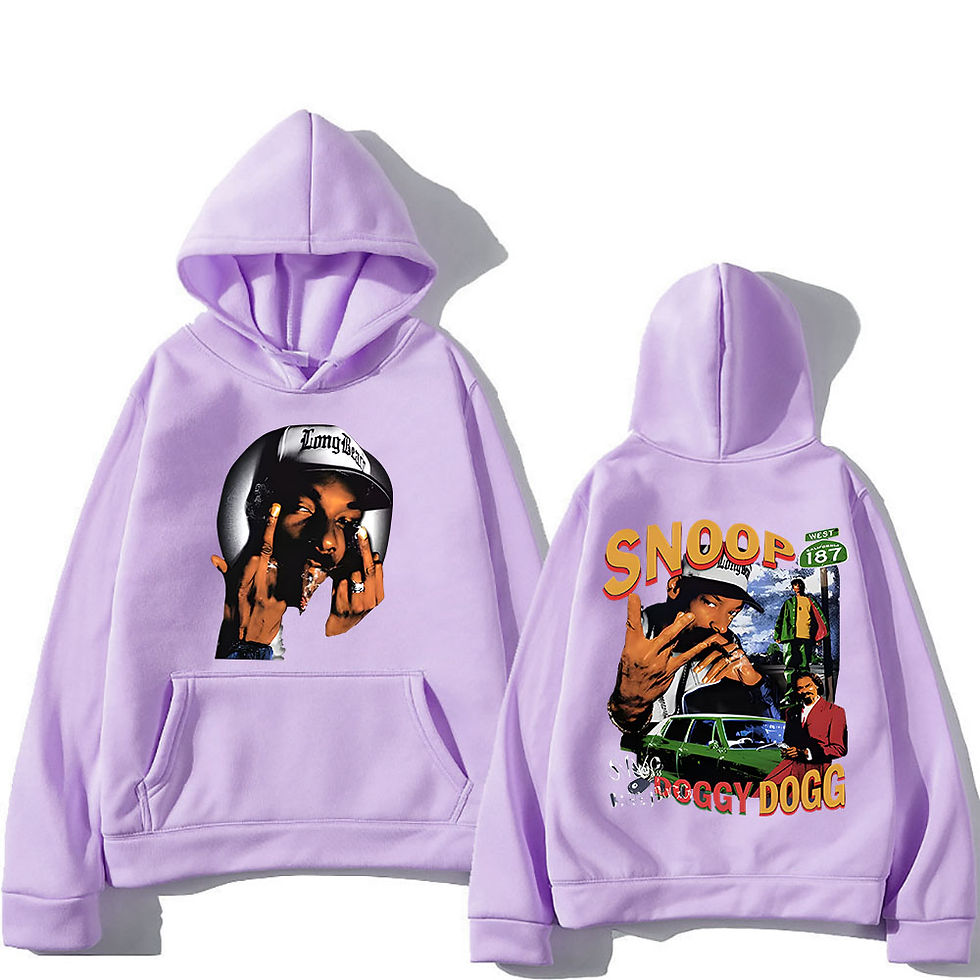 Thumbnail: Hip Hop Snoop Dogg Graphic Printing Hoodie for Autumn/Winter Gothic Sweatshirt W