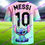 Thumbnail: Stitch & Messi Cute Collaboration T-shirt, Stylish Summer Jersey for Boys and Gi