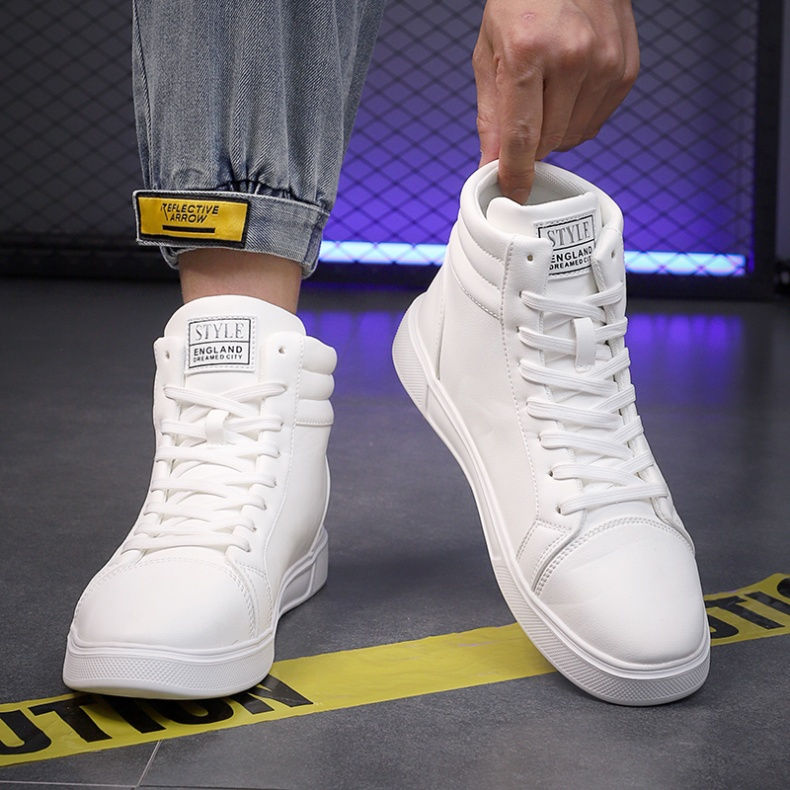 Thumbnail: 2025 Spring Fashion Red Men's Sneakers High Top Skateboarding Shoes for Men Wome