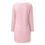 Thumbnail: Women Knit Furry Bodycon Dresses Casual Long Sleeve Solid Color Plush Sweaters D