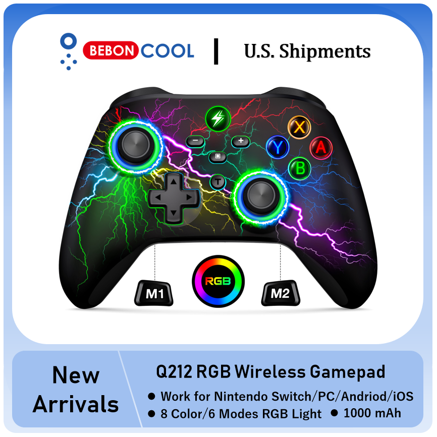 BEBONCOOL Q212 Gamepad Wireless Pro Controller, Compatible with Nintendo Switch