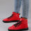 Thumbnail: 2025 Spring Fashion Red Men's Sneakers High Top Skateboarding Shoes for Men Wome