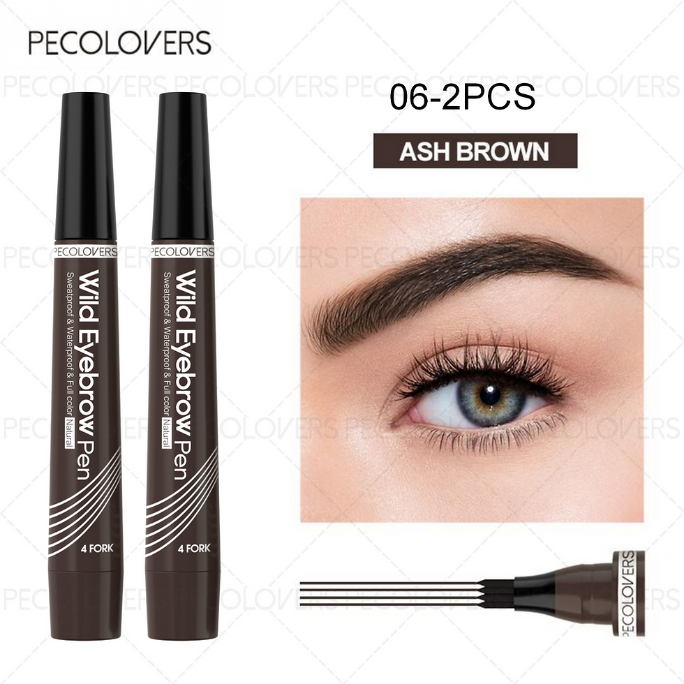 Thumbnail: 6 Colors 1pc Eyebrow Pen Waterproof 4 Split Tip Eyebrows Pen Eyebrow Tattoo Pen 