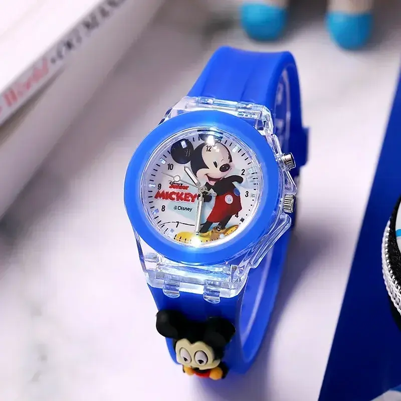 Thumbnail: Disney Fashion Minnie Children's Watch Mickey Mouse Children's Flash Light Carto