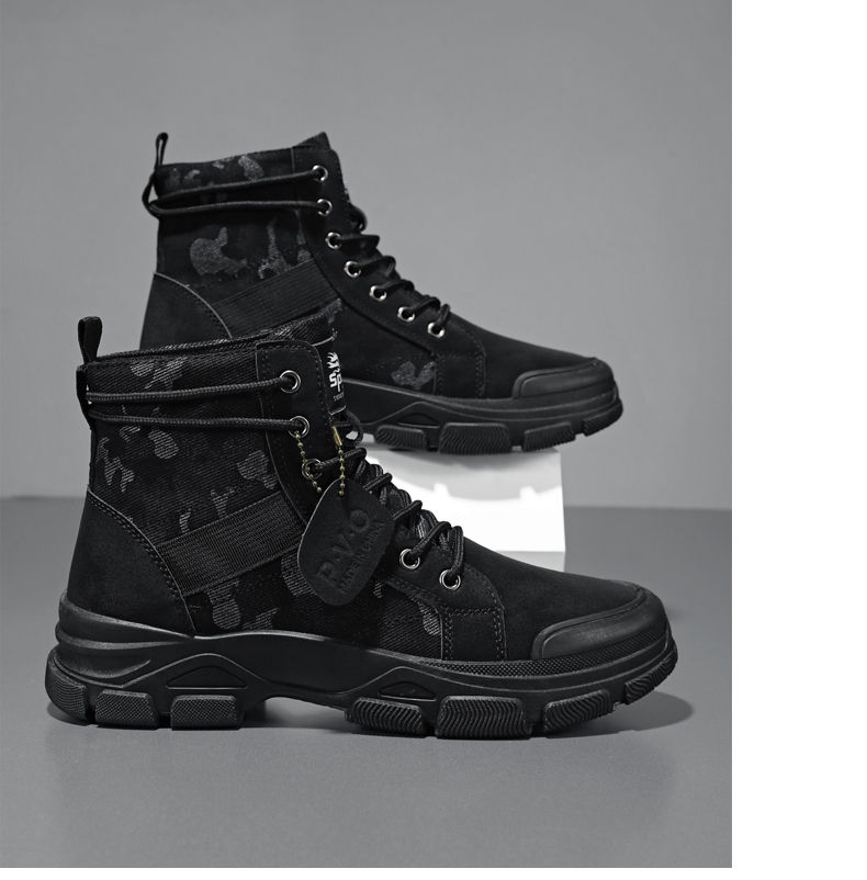 Thumbnail: Mens Autumn Camouflage High Top Boots Outdoor Work Boot Luxury Brands Casual Sne