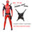 Thumbnail: Deadpool Child Costume Halloween Costumes Kids Men Adult Superhero Bodysuit Jump