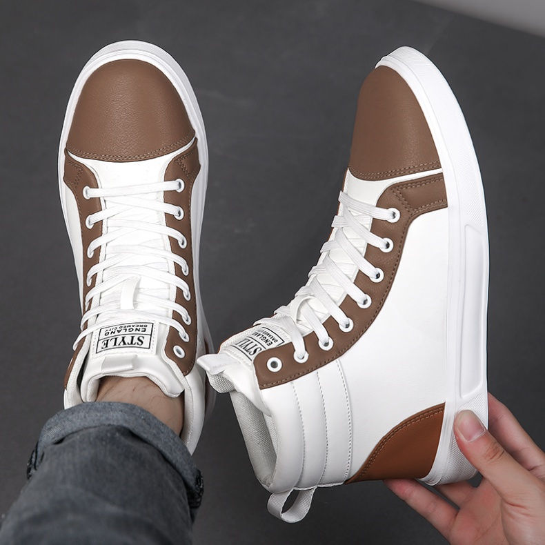 Thumbnail: 2025 Spring Fashion Red Men's Sneakers High Top Skateboarding Shoes for Men Wome