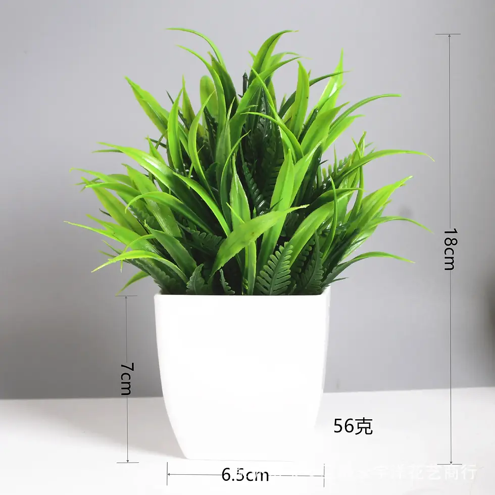 Thumbnail: Artificial Bonsai Green Fake Plant Eucalyptus Flower Potted Plant for Indoor Out